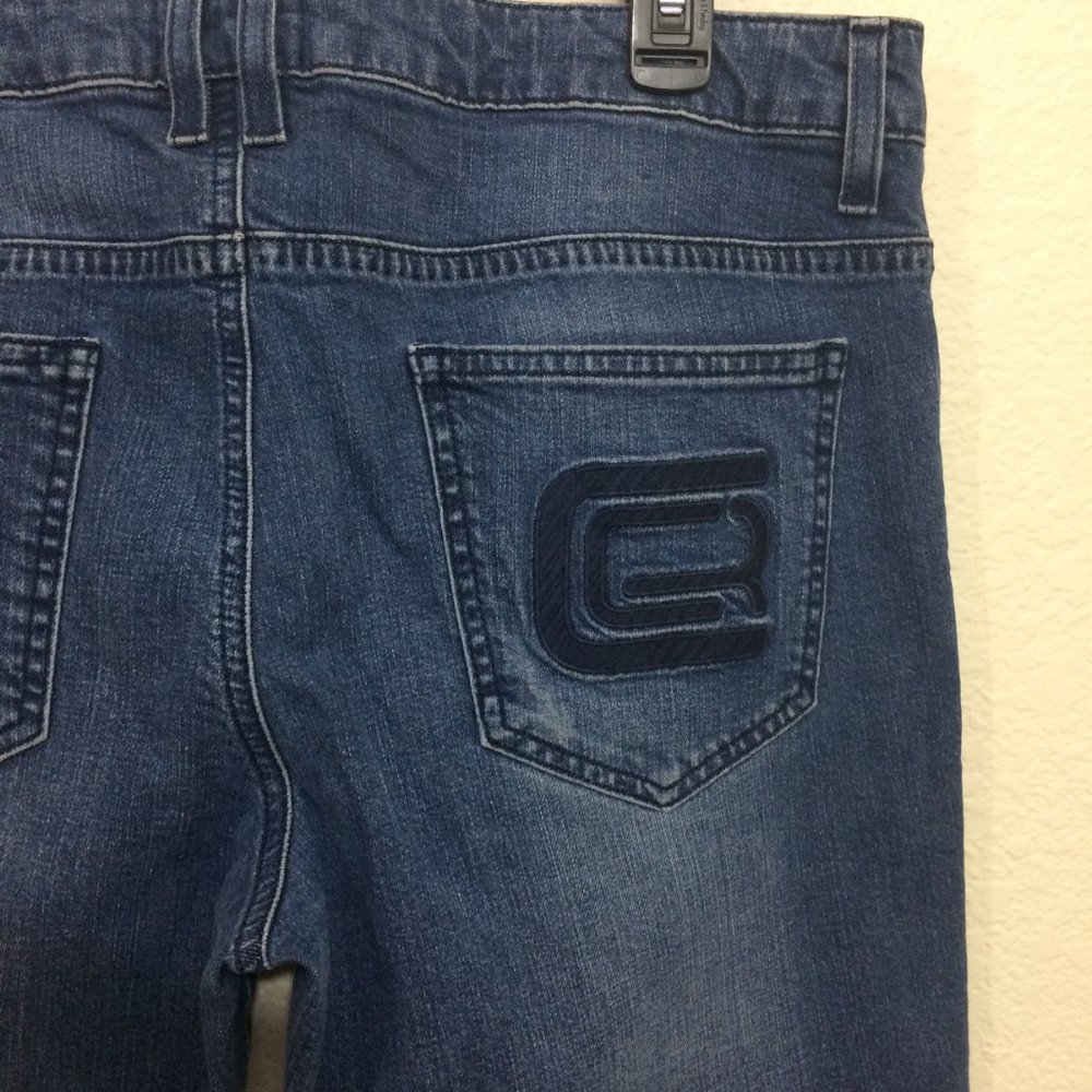 Just Cavalli Mens Slim Fit Medium Wash Jeans Logo - Picture 7 of 11